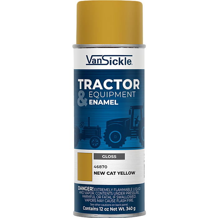 Van Sickle Tractor & Equipment Enamel Gloss New Cat Yellow Aerosol