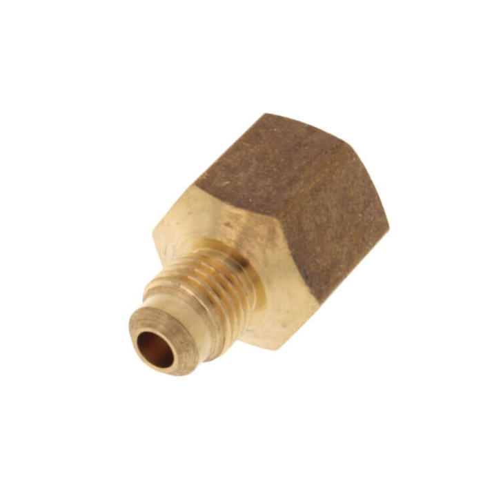 Jones Stephens 1/4 x 5/8 in Flare x Threaded Brass Adapter