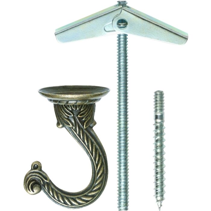 OOK 50332 Swag Hook, Antique Brass