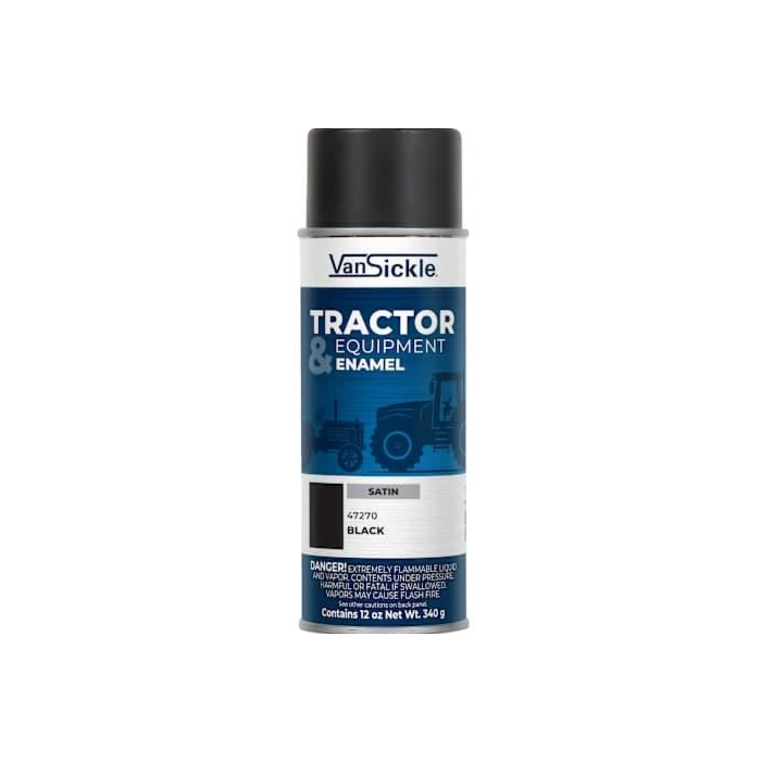 Van Sickle Tractor & Equipment Enamel Spray (Satin - Black) 12 oz