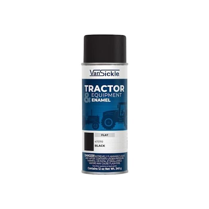 Van Sickle Tractor & Equipment Enamel Spray (Flat - Black) 12 oz