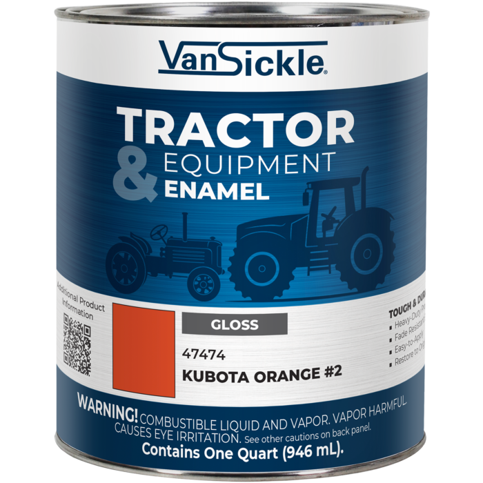 Van Sickle Tractor & Equipment Enamel Gloss Kubota Orange #2 Quart