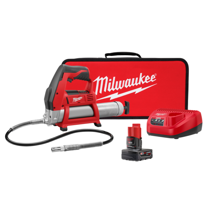 Milwaukee M12™ Cordless LITHIUM-ION Grease Gun Kit