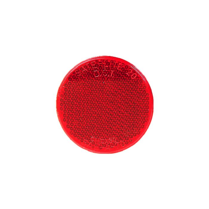 Peterson Round Red Adhesive Quick-Mount Reflector