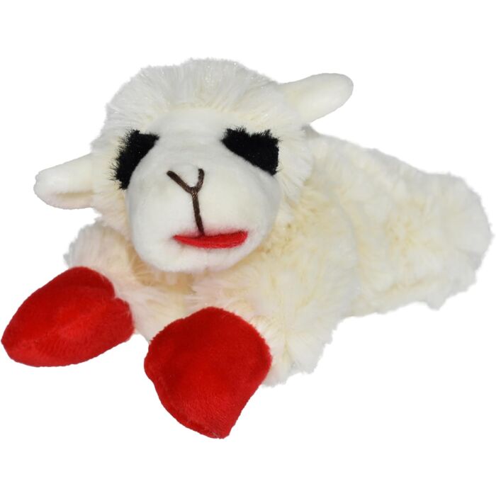 Multipet 6 In. Plush Lamb Chop Dog Toy
