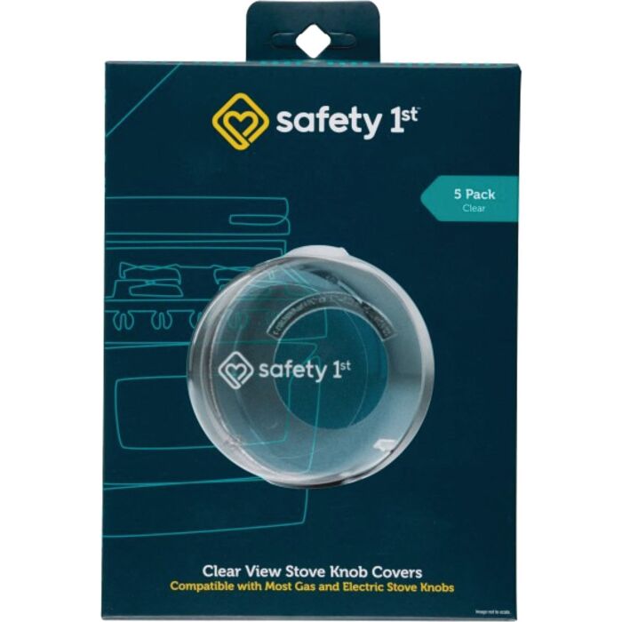 Safety 1st Clear Plastic Stove Knob Covers 5 pk