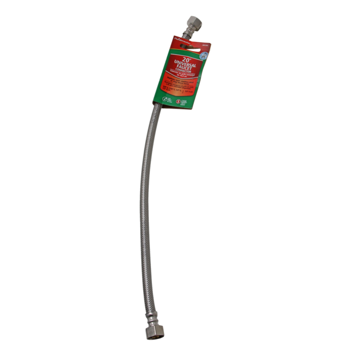 Fluidmaster Universal Braided Stainless Steel Faucet Connector 20 IN