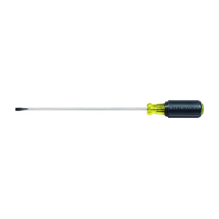 Klein Tools 3/16-Inch Cabinet Screwdriver, 8-Inch Round Shank