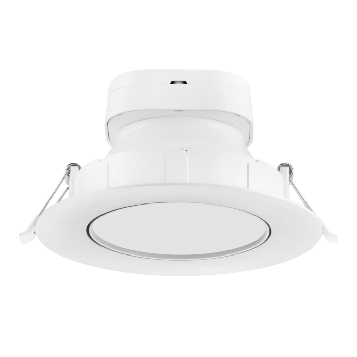 9 watt LED Direct Wire Downlight; Gimbaled; 6 inch; 2700K; 120 volt; Dimmable