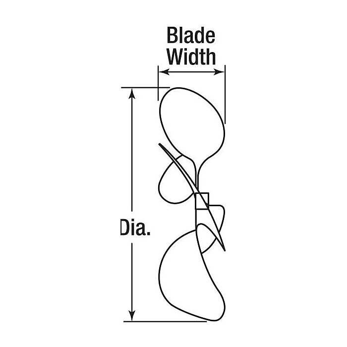 35 deg Aluminum 7/8 in Fan Blade