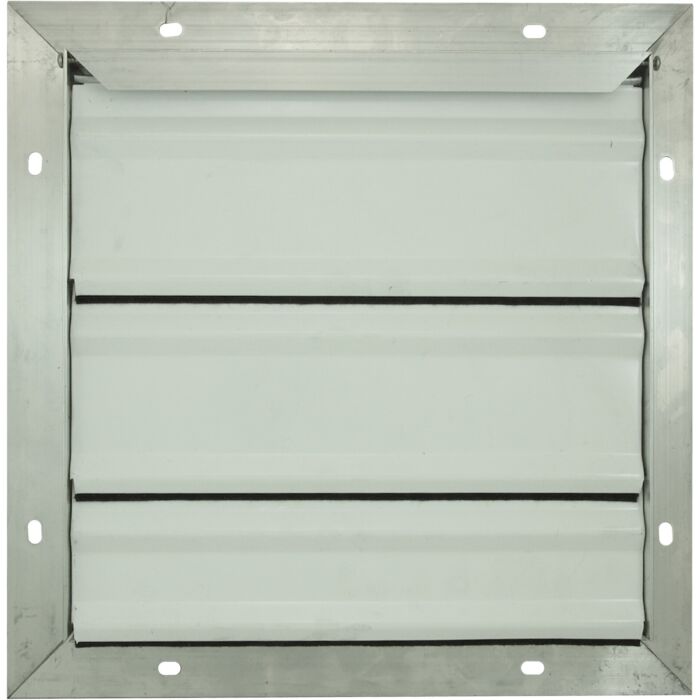 1-1/2 in Flange W Flat 26 ga Wall Backdraft Damper/Shutter