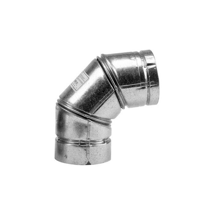 Selkirk 90 deg SS Galvanized Type L Pellet Stove Elbow