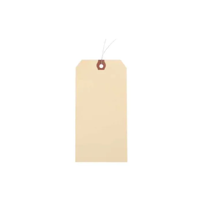 6-1/4 in 3-1/8 in Natural Kraft Paper Wire Tag