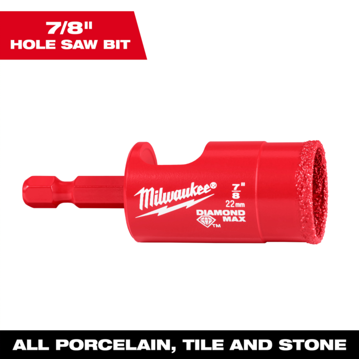 Milwaukee 7/8" DIAMOND MAX™ Hole Saw Bit
