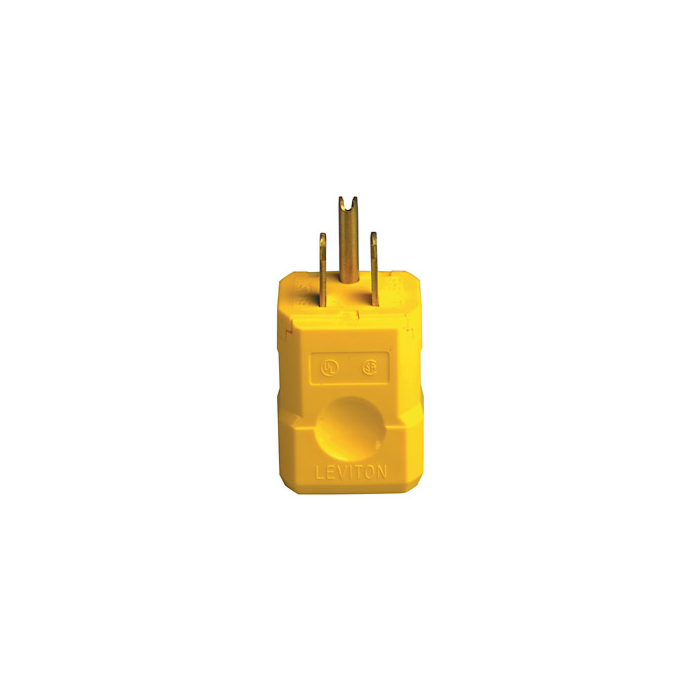 15 Amp, 125 Volt, Straight Blade Plug, Industrial Grade