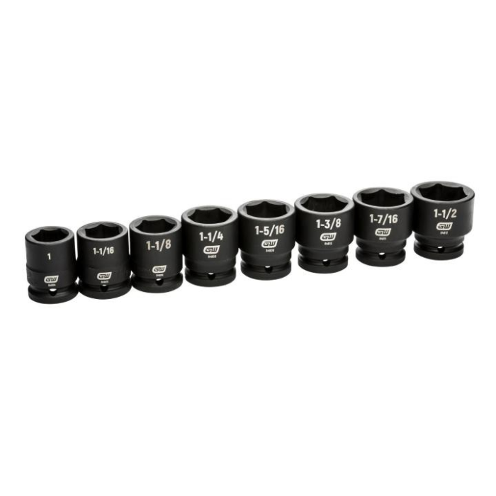 GearWrench 8pc 3/4"Dr. Impact Socket Set SAE
