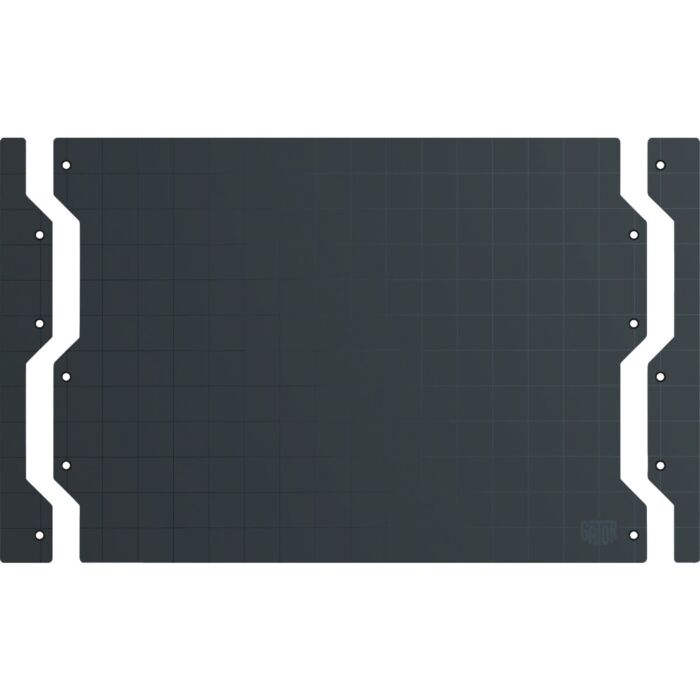 Gator Magnetics 1.5 x 12 Black 16-Gauge Galvanized Steel Wall Target Edge Cap (2-Pack)