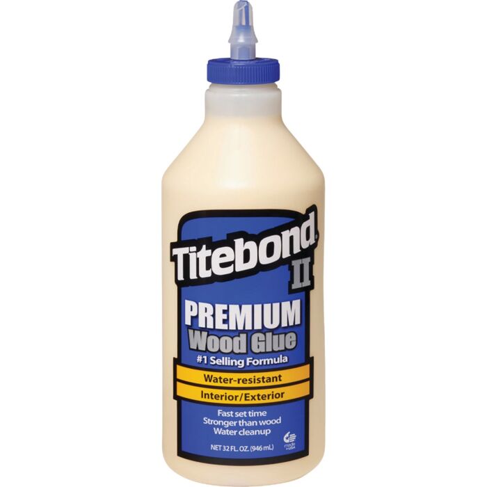 Titebond II 5005 Wood Glue, Yellow, 1 qt Bottle