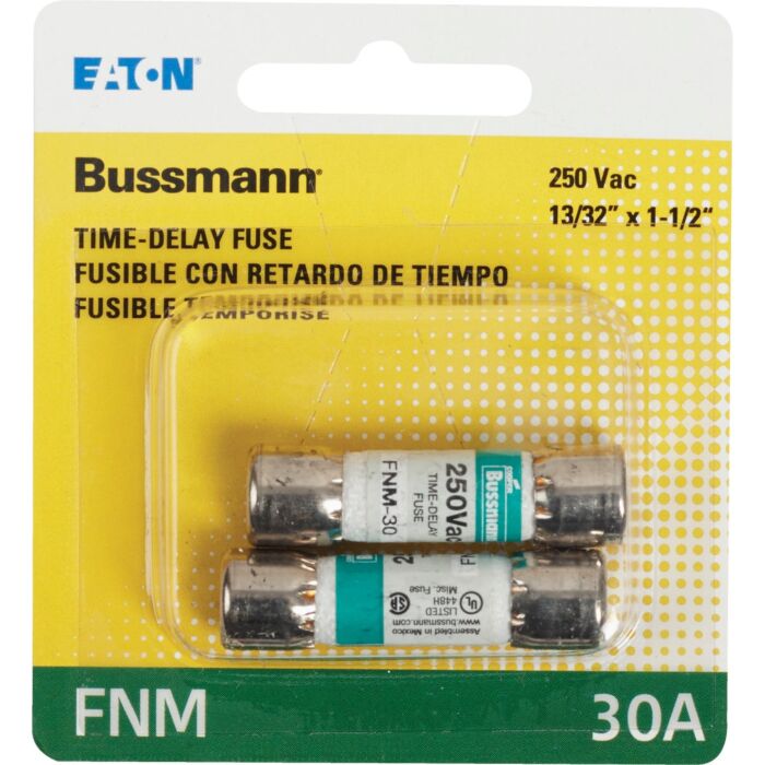 Cooper Bussmann 2-Pack 30-Amp Time Delay Cartridge Fuse in the Fuses