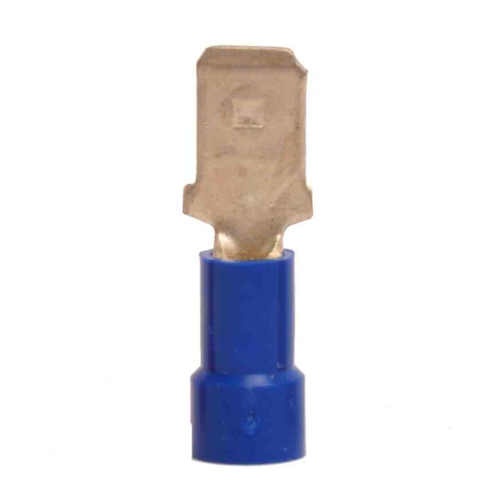 16-14 Vinyl-Insulated Blue Male Disconnect (100pk) 1/4 in.