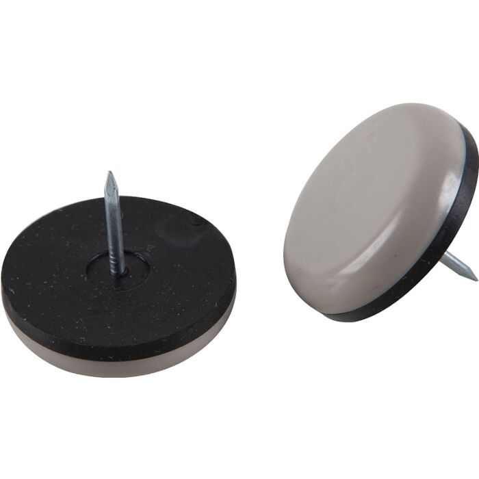 Shepherd Hardware 9249 Furniture Pad, Round, 1-1/4 in Dimensions, Polyethylene (Black/Tan - 4pk)