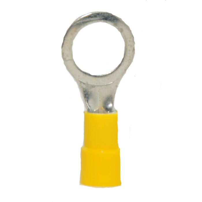12-10 Vinyl-Insulated Yellow Ring Terminal (10pk) 3/8 in.