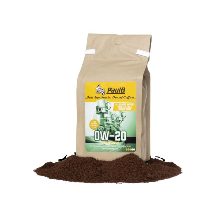 PaulB Coffee 0W-20 Decaf Coffee 12 oz, Ground