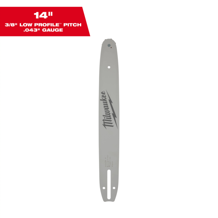 Milwaukee 14" 3/8" LOW PROFILE™ Pitch, .043" Gauge Guide Bar