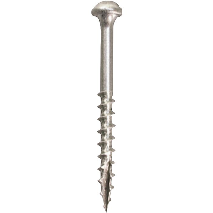 Kreg SML-C150S5-100 Pocket-Hole Screw, #8 Thread, 1-1/2 in L, Coarse Thread, Maxi-Loc Head, Square Drive, Sharp Point