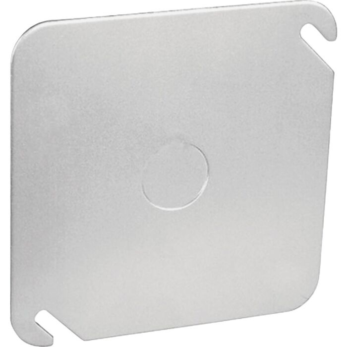 Southwire Square Blank Cover w/ 1/2 in. Knockout - 4 in. x 4 in.