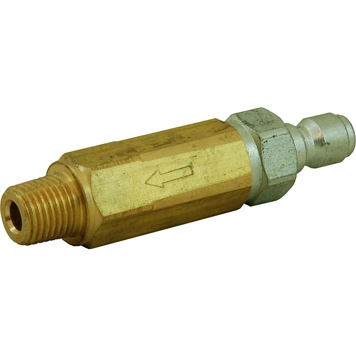 . 1/4 in Plug x 1/4 in MPT 5000 psi Premium In-line High Pressure Filter with Quick Connect Inlet