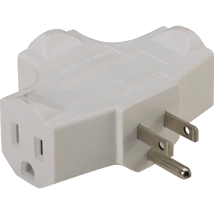 Do it Best Do it White 15A 3-Outlet Tap