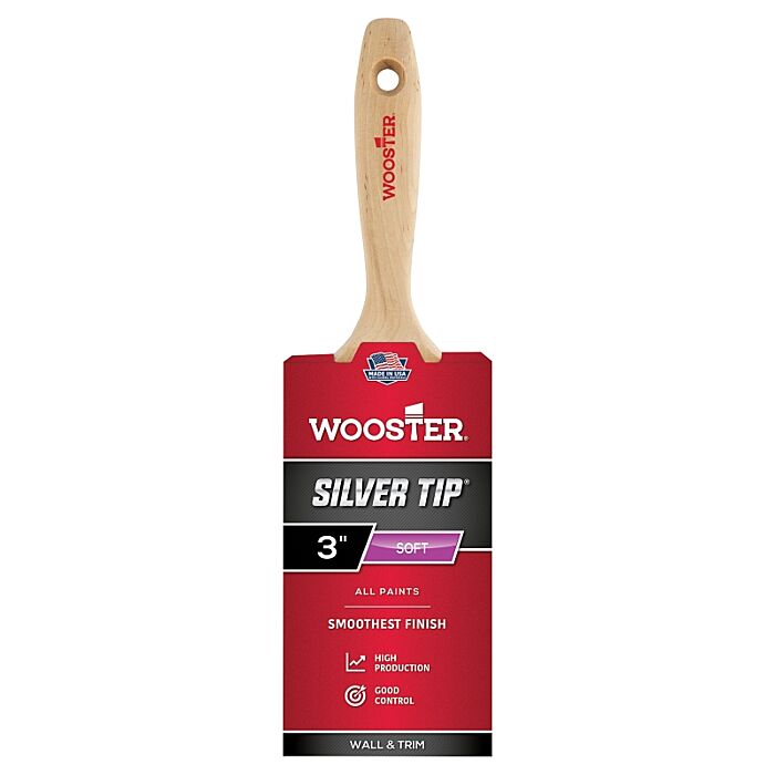 WOOSTER Silver Tip 3 in. Flat Varnish Brush
