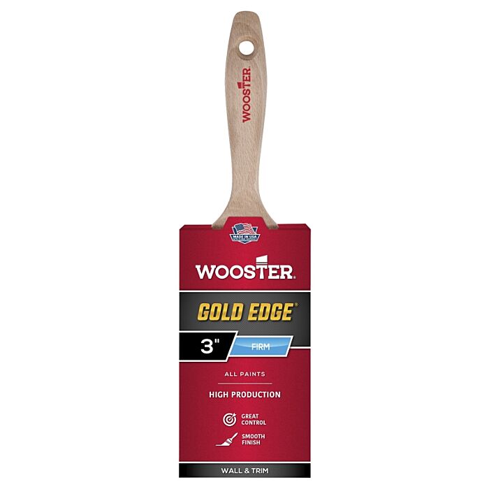 WOOSTER Gold Edge 3 in. Flat Sash Brush