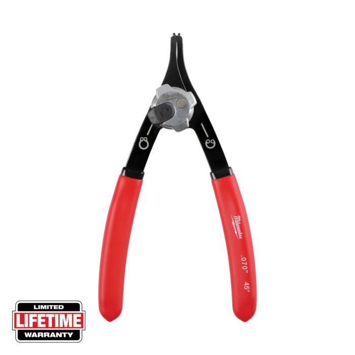 MIlwaukee .070" Convertible Snap Ring Pliers - 45°