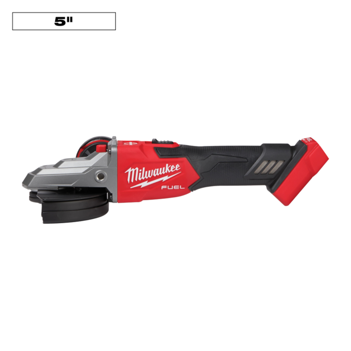 Milwaukee M18 FUEL™ 5" Flathead Braking Grinder, Slide Switch Lock-On