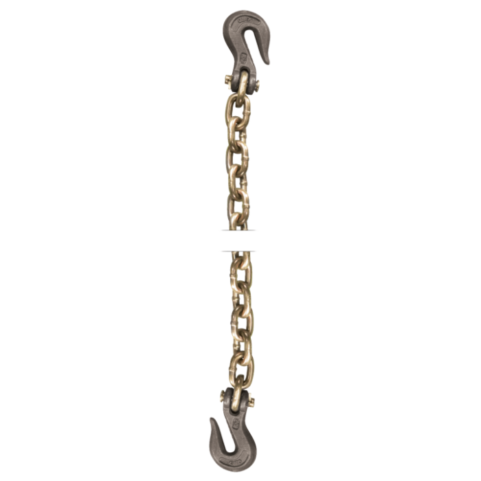 Peerless 3/8 in 25 ft Yellow Zinc Transport Chain