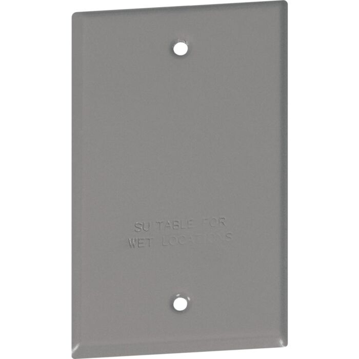 Bell Southwire Single Gang Gray Weatherproof Blank Cover