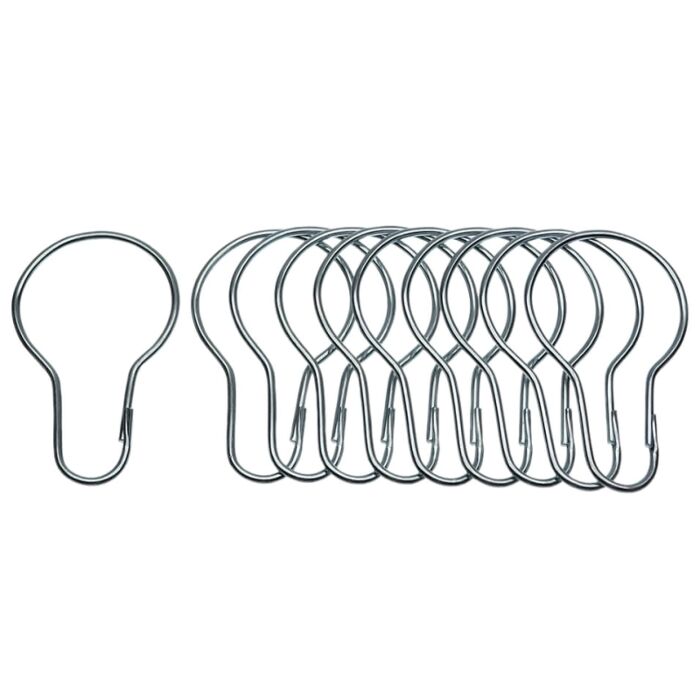 Danco 89046 Shower Curtain Hook, Metal, Chrome