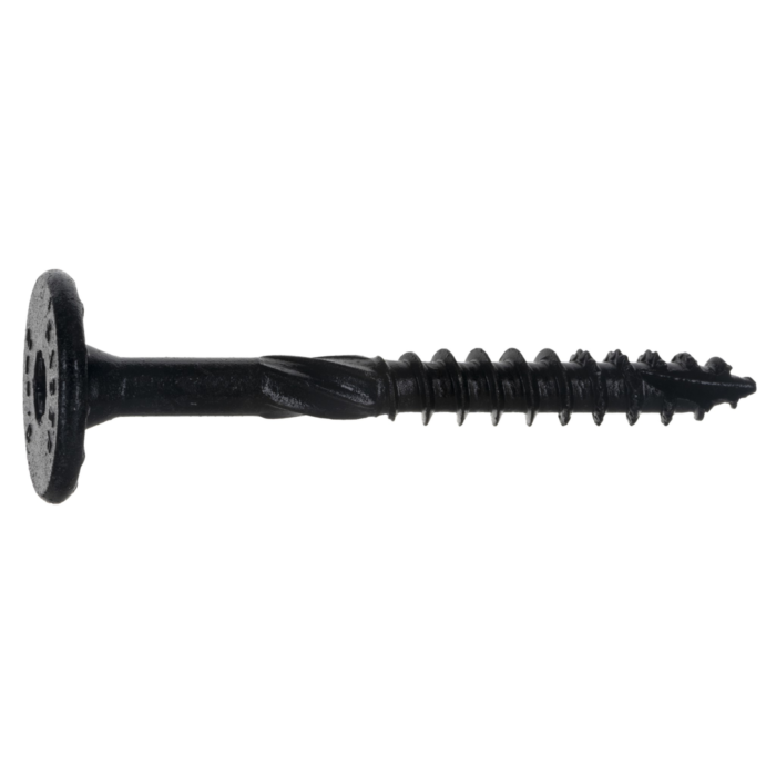 Midwest Fastener 3/8" x 2-7/8" Flat Head, Structural Screw, XL1500 Coating, Black (Bulk Box 50 pc)