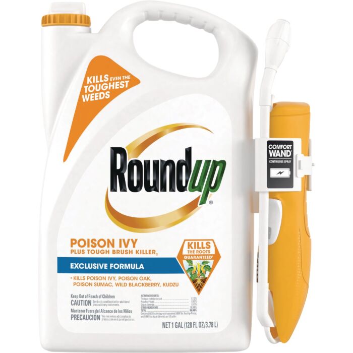 Roundup 1 Gal. Exclusive Formula Poison Ivy Plus Tough Brush Killer with Comfort Wand