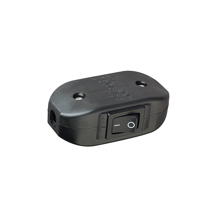 Pass & Seymour Feed Thru Appliance Switch, Black