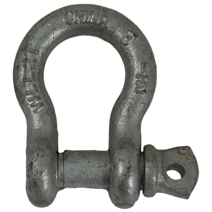 5/16 in 0.75 ton Galvanized Screw Pin Anchor Shackle