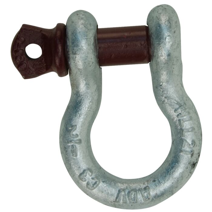 1/2 in 2 ton Galvanized Screw Pin Anchor Shackle
