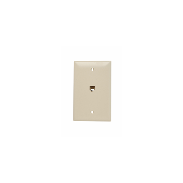 Vanco International LLC J-Box Plastic Ivory Wall Plate