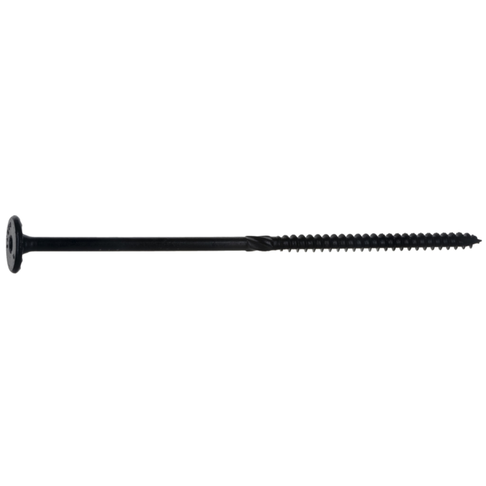 Midwest Fastener 3/8" x 8" Flat Head, Structural Screw, XL1500 Coating, Black (Bulk Box 25 pc)