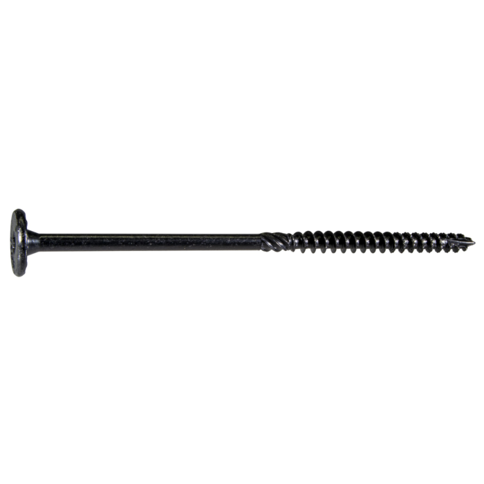 Midwest Fastener 5/16" x 6" Flat Head, Structural Screw, XL1500 Coating, Black (Bulk Box 25 pc)