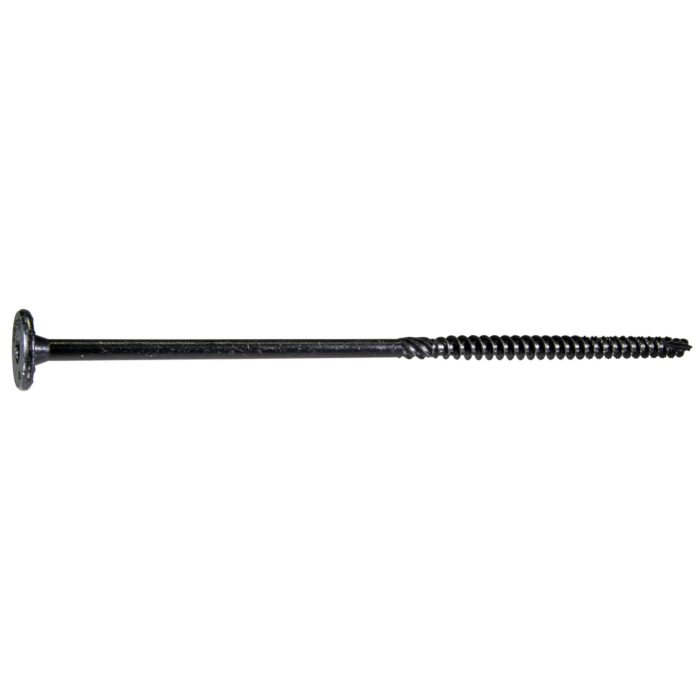 Midwest Fastener 5/16" x 8" Flat Head, Structural Screw, XL1500 Coating, Black (Bulk Box 25 pc)