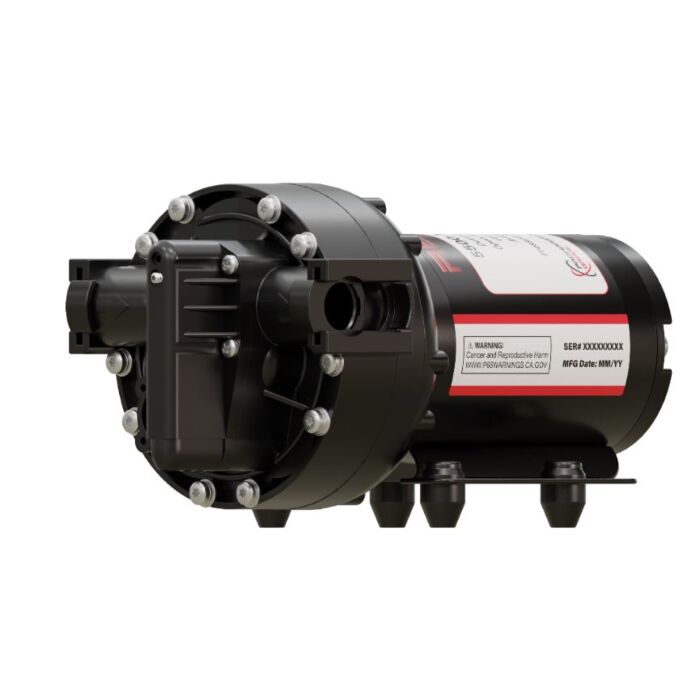 Remco 12V 5.3 GPM 60psi Electric Demand Diaphragm Pump with 3/4" Quick Attach Ports