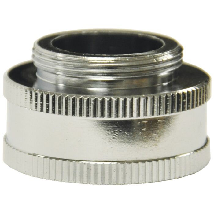 Danco 10511 Washing Machine Adapter, 3/4 in x 55/64-27 in, GHTF x Male, Brass, Chrome Plated